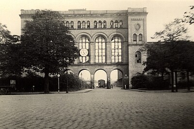 Historisches Foto Fassade des ehemaligen Hannoverschen Bahnhofs