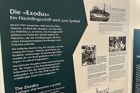 Detail einer Ausstellungstafel