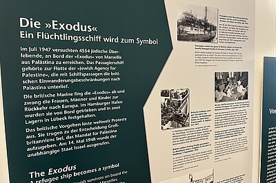 Detail einer Ausstellungstafel